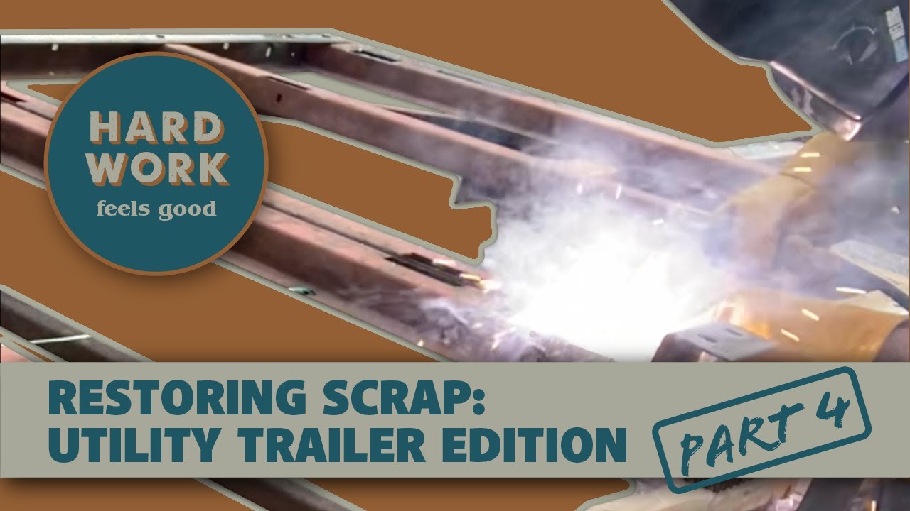 Restoring Scrap: Utility Trailer Edition Part 4 - Fixing a Rusted Frame! Cut, Weld & Restore