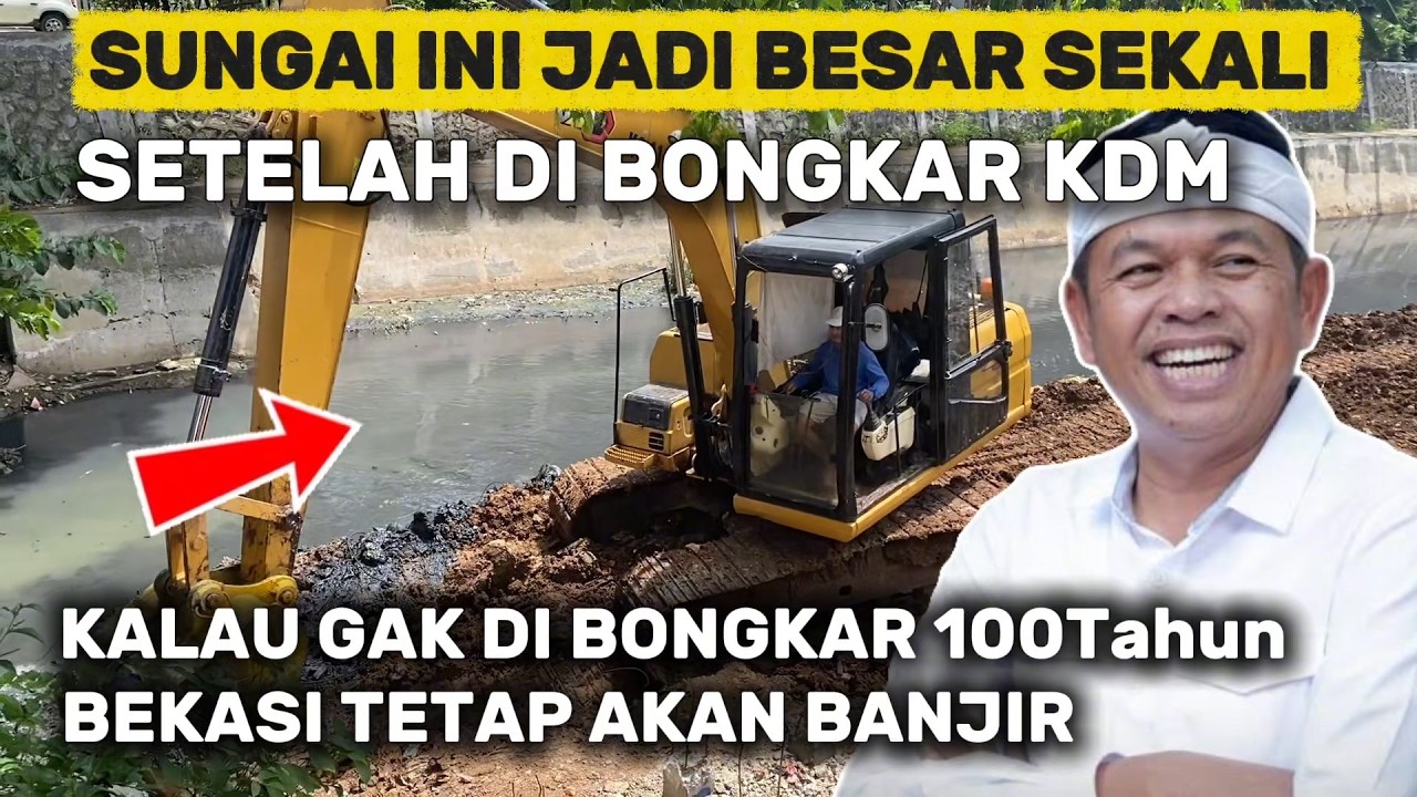 NGERI ‼️ VIRAL KDM BONGKAR SUNGAI BEKASI DI SUMBAT BERTAHUN TAHUN JADI BIANG BANJIR #kdm