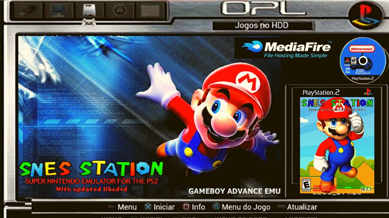 PS2 - SNES STATION | Voc&ecirc; Sabia desse Upgrade! SNES no OPL
