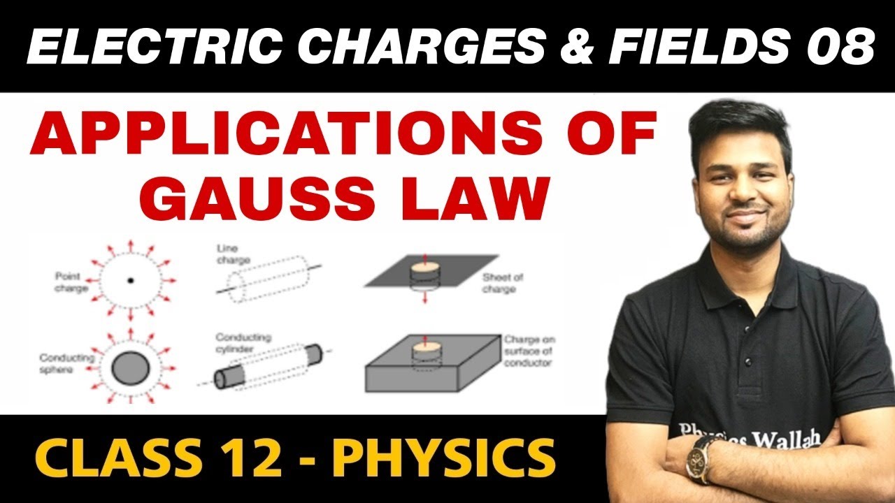 Electric Charges and Fields 08 | Applications of Gauss Law | Class 12 NCERT
