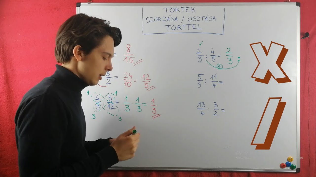 Törtek 5. - Törttel való szorzás/osztás