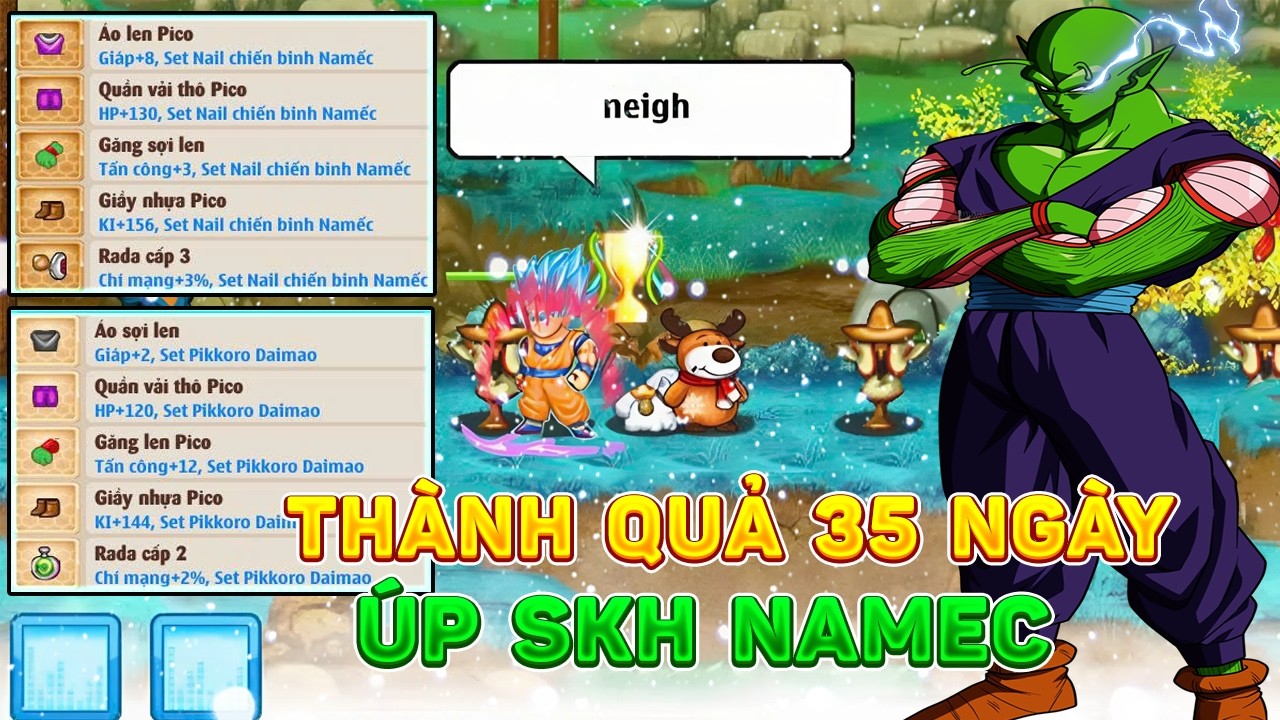 Ngọc Rồng Online - Th&agrave;nh quả 35 Ng&agrave;y &uacute;p SKH 26 M&oacute;n H&agrave;nh Tinh Namec...?