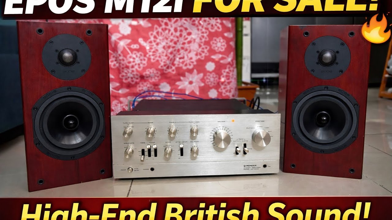 EPOS M12i Audiophile Bookshelf Speakers For Sale 🔥 Incredible Sound Test | British Hi-Fi Speaker Rev