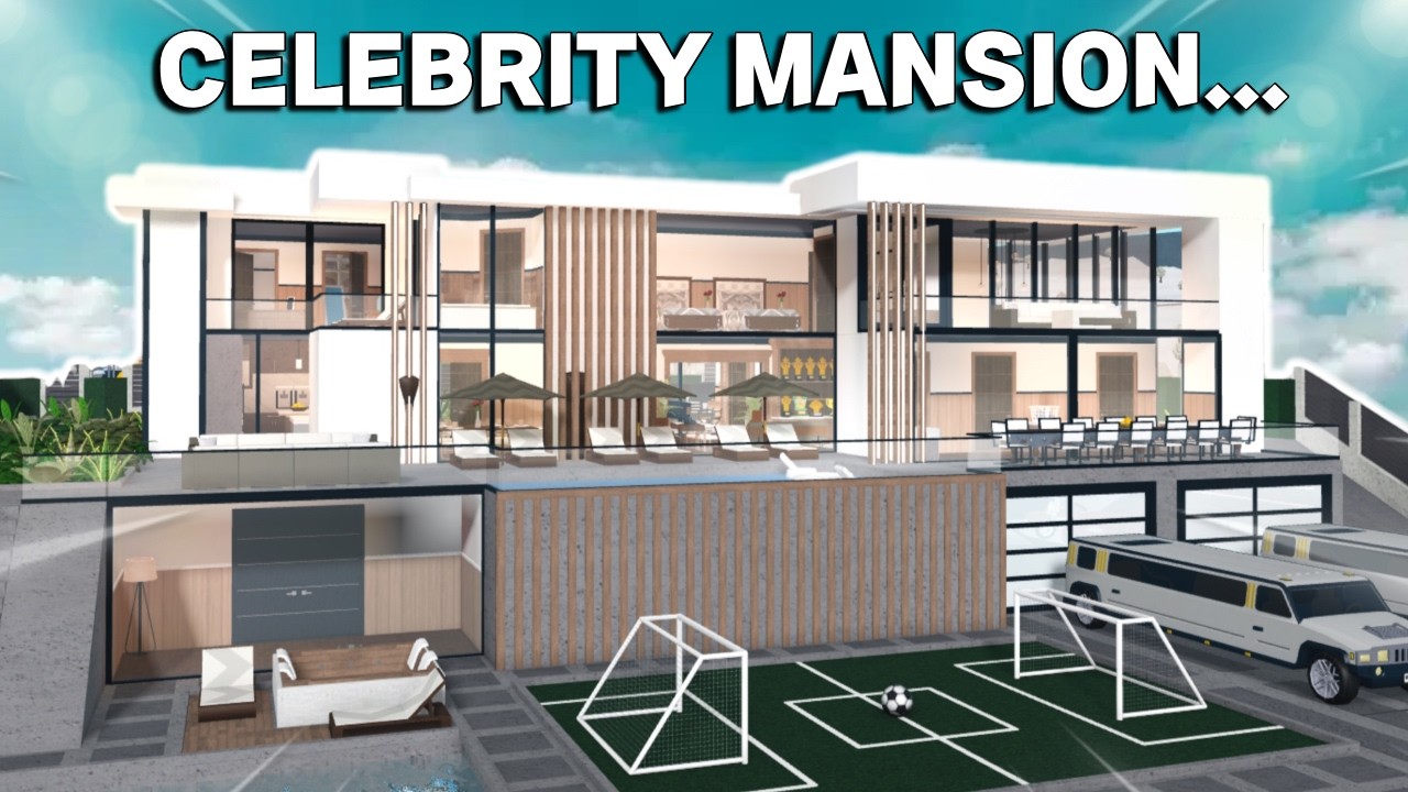 BUILDING A CELEBRITY MANSION IN BLOXBURG