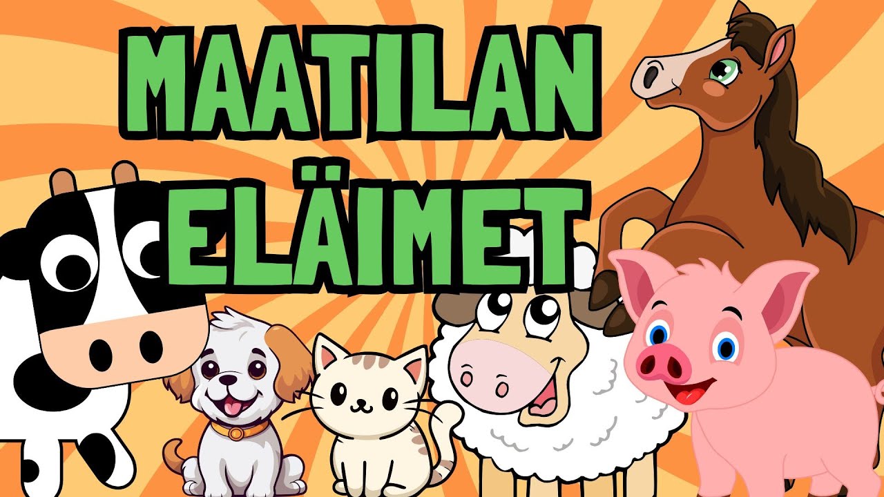 Maatilan El&auml;imet 🐷👀 Hauska El&auml;invideo Lapsille!