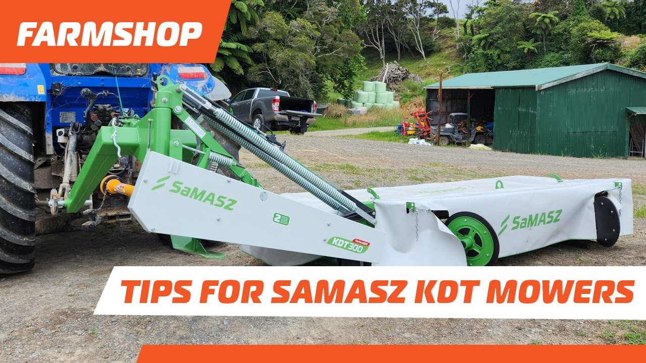 General tips for the SaMASZ KDT Belt Drive disc mowers