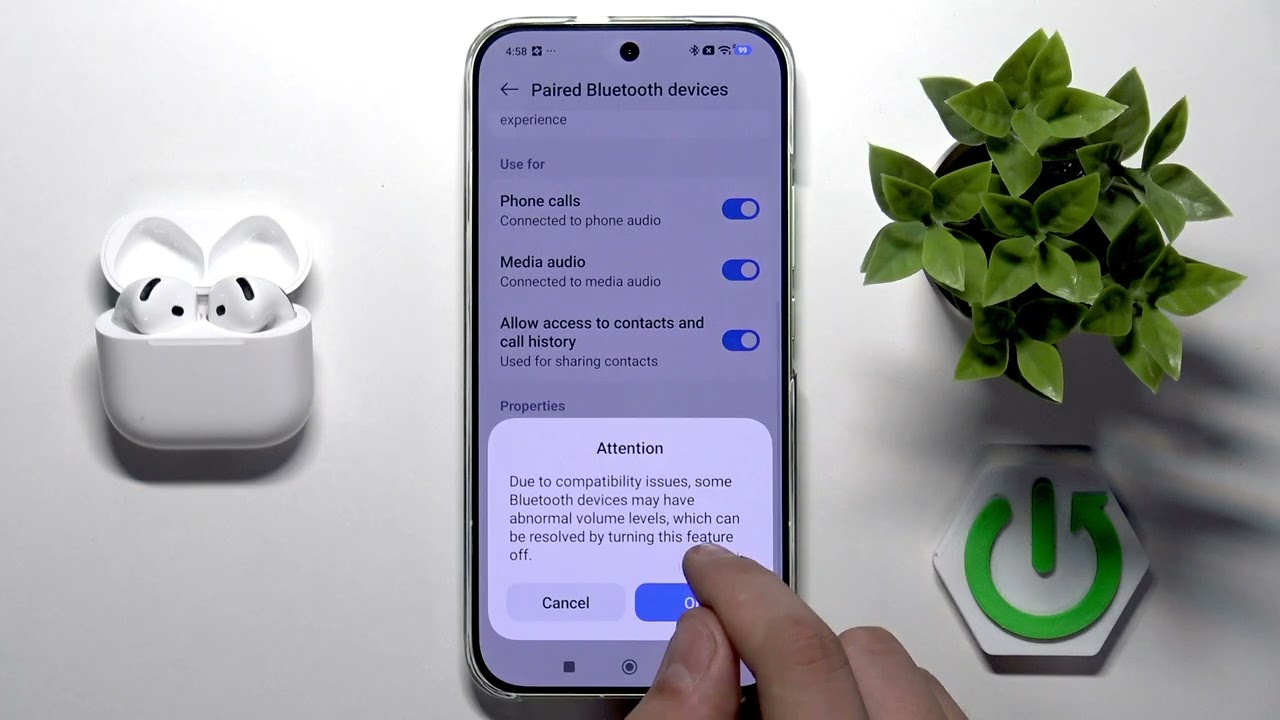 AirPods 5: как включить или выключить функцию &laquo;Абсолютная громкость&raquo; на Android