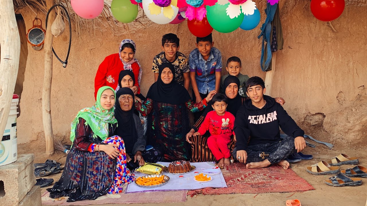 Najmeh's birthday party in the village | Arab Country Vlog