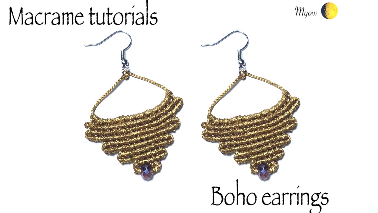 How to make boho earrings? - DIY with Myow #50