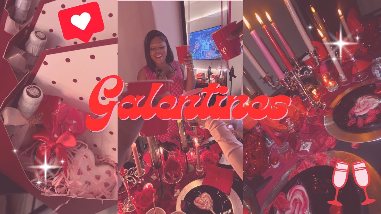 GALANTINES PARTY 🎀💕💋: grwm, setting up, shopping, party