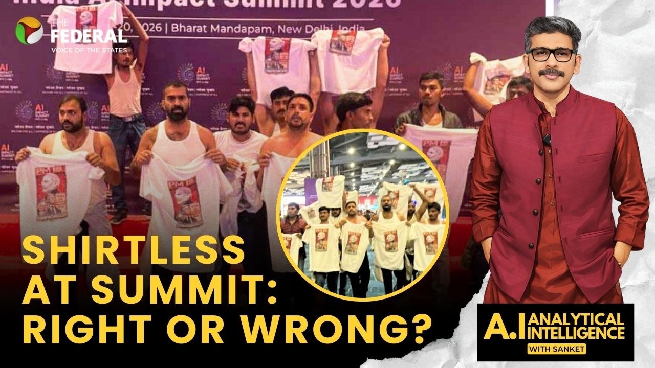 Congress’ Shirtless Protest At AI Summit: Right Or Wrong? AI With Sanket