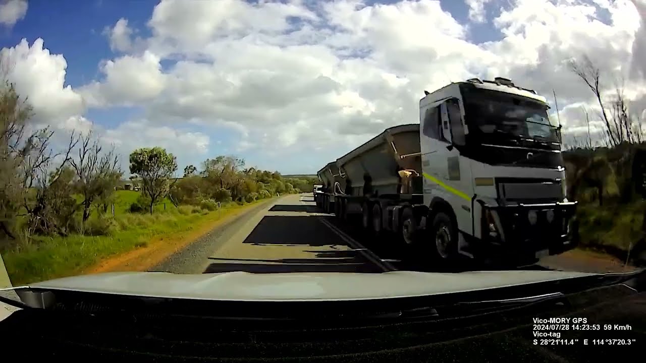 Real Time Driving Northampton to Pink Lake Lookout, Gregory Western Australia 2024