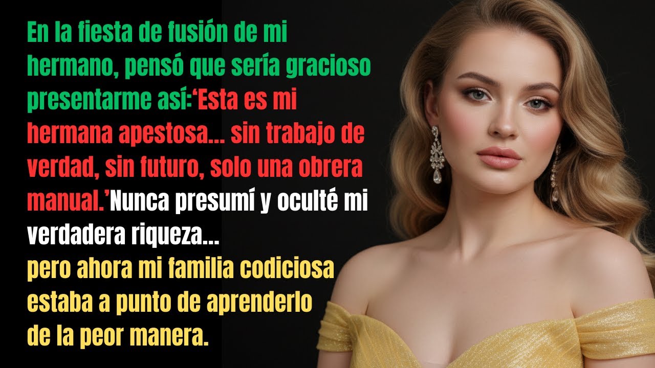 Se burlaron de mí en la fiesta de fusión de mi hermano, sin saber lo que yo realmente hacía…