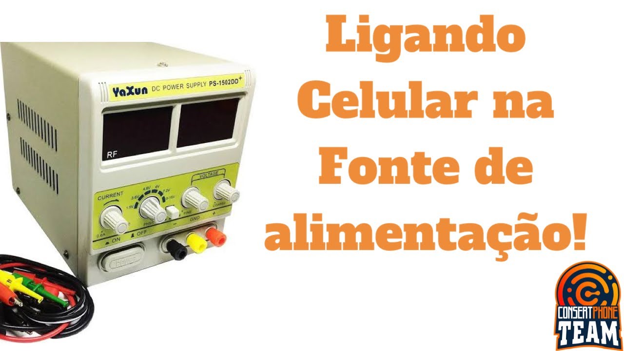 Dicas para iniciantes: Como testar o celular na fonte de alimentação Yaxun 1502 dd+