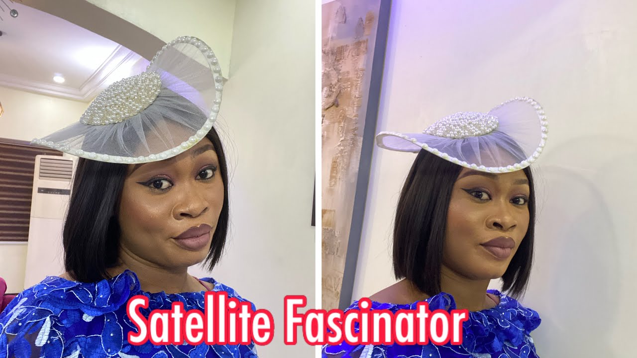 DIY Satellite Fascinator tutorials/ beaded satellite Fascinator #trending #tutorial #beads #diy