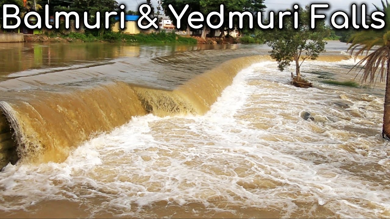 Balmuri falls Edmuri falls Balamuri Edamuri waterfalls near KRS Dam Mandya tourism Karnataka tourism