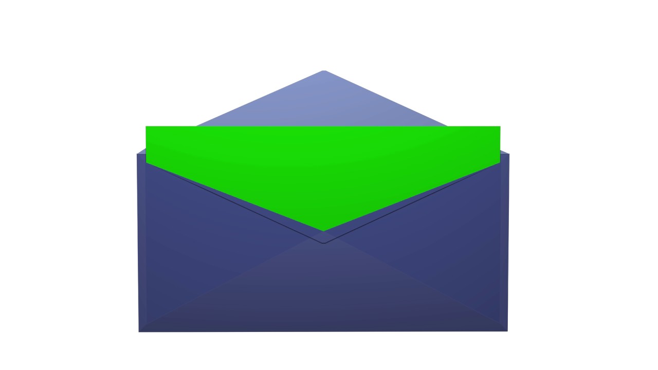 Envelope / Postcard Green Screen