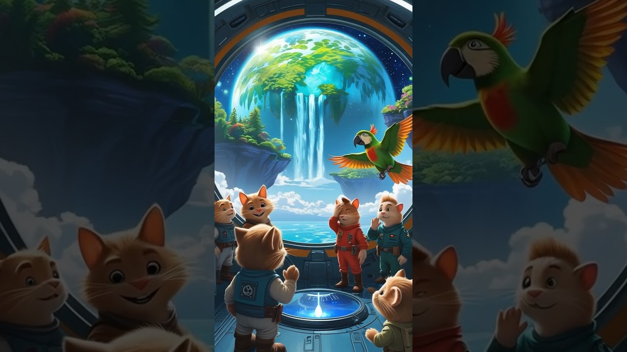 Mission Pawsible: Cat & Mice Save the Galaxy 🚀🐾  #ai #MissionPawsible #SpaceRescue #cat #viral
