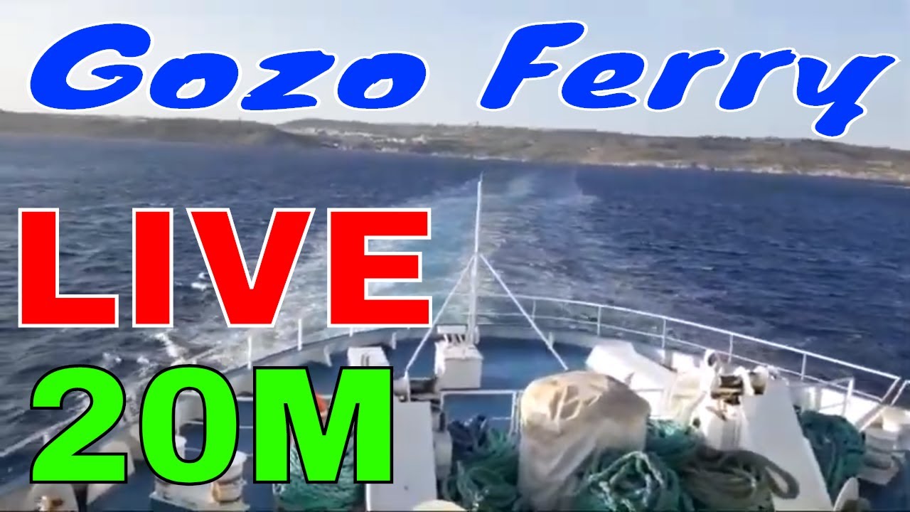 Gozo Ferry To Malta On Board 20m  Live ,Għawdex to Malta