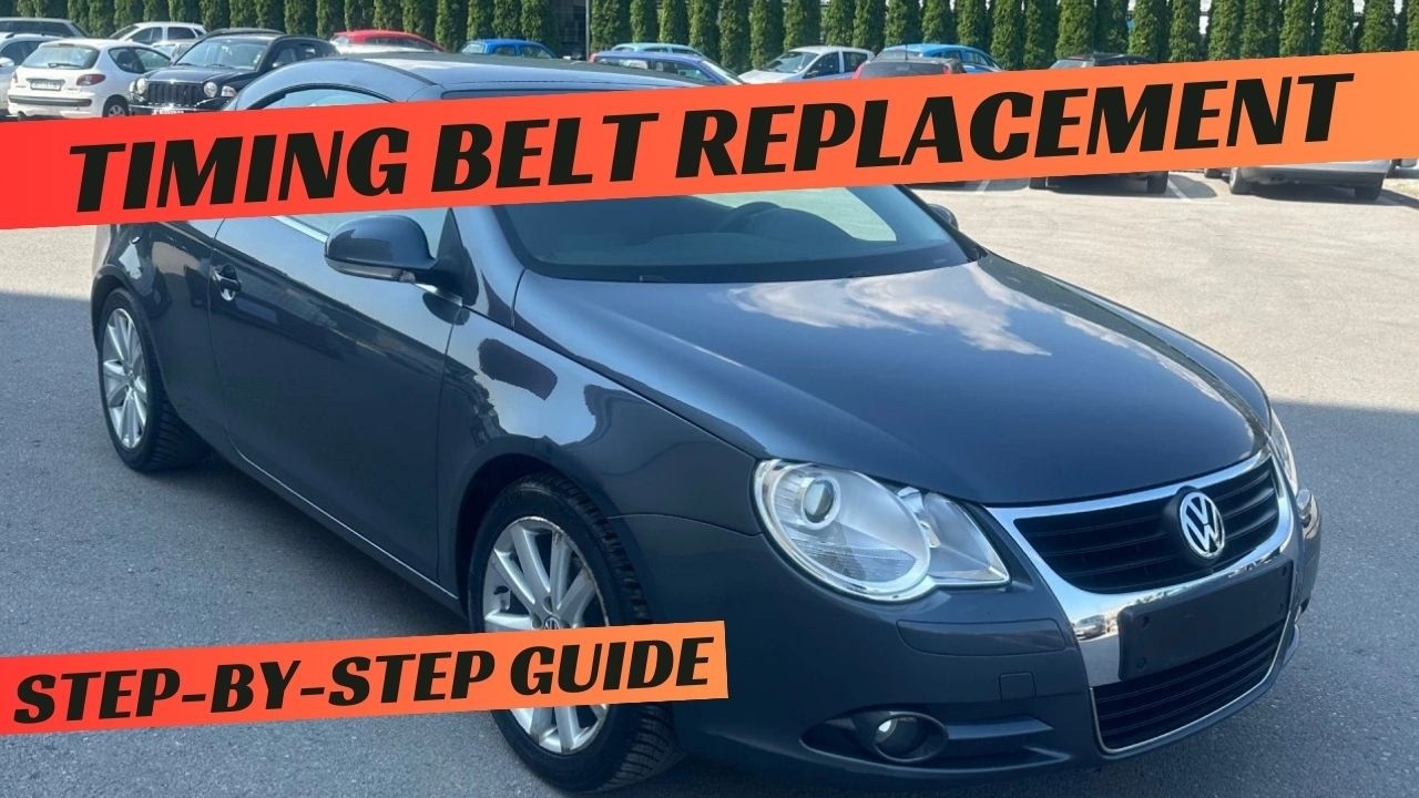 VW EOS 1F7 2.0 TDI Timing Belt replacement CFFB