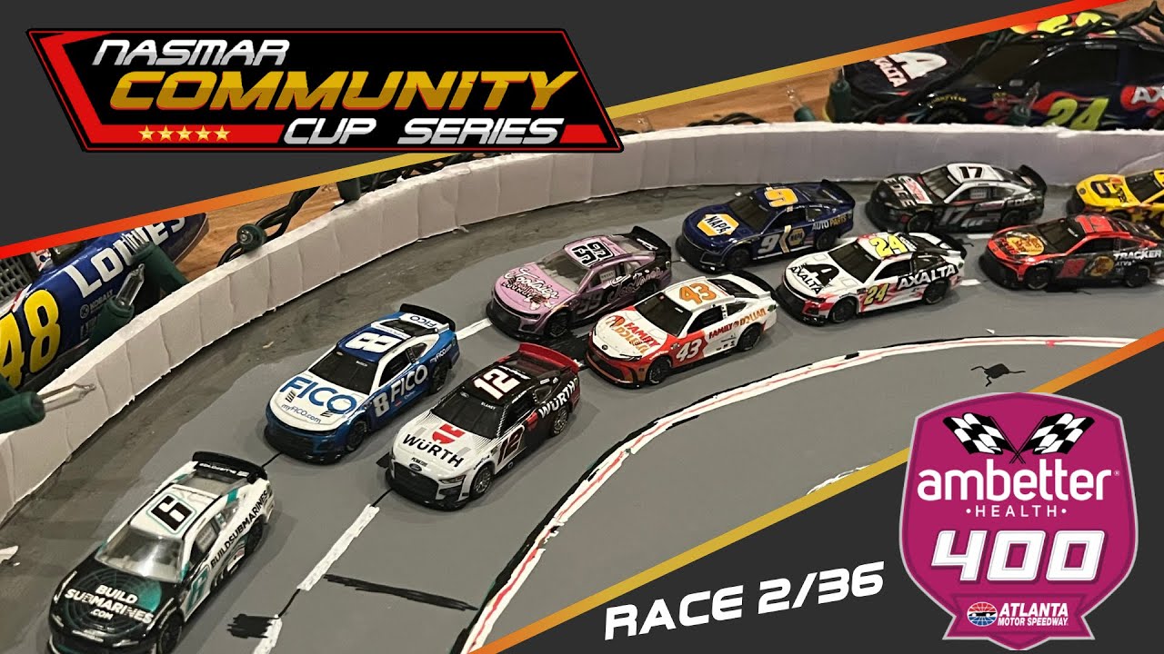 NASCAR Stop Motion // 2025 NASMAR Community Cup Series @ Atlanta Motor Speedway