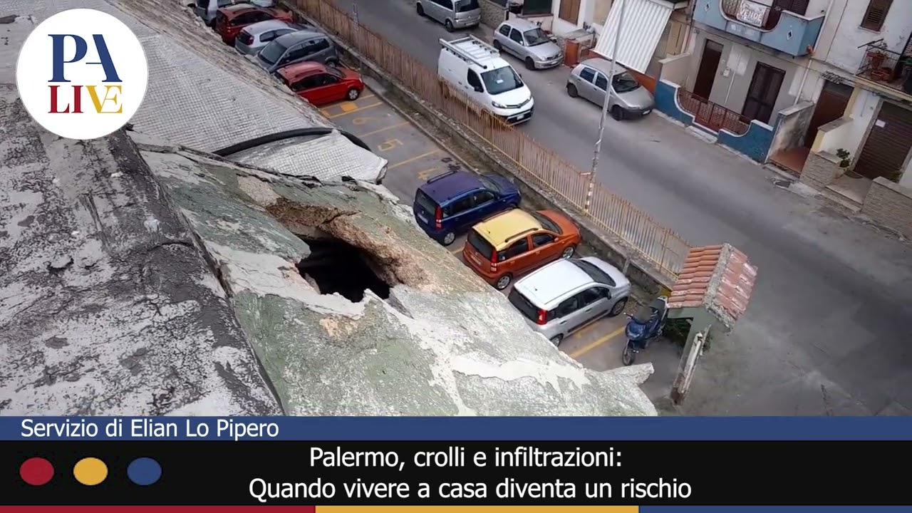 Crolli e infiltrazioni nelle case popolari di Ciaculli