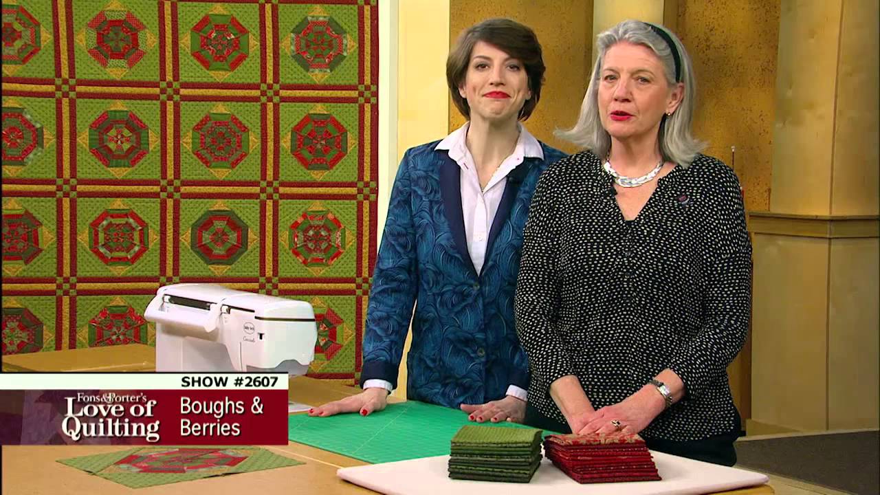 Love of Quilting: A Christmas Quilt that's can be Displayed Year-Round (Boughs & Berries, 2607)