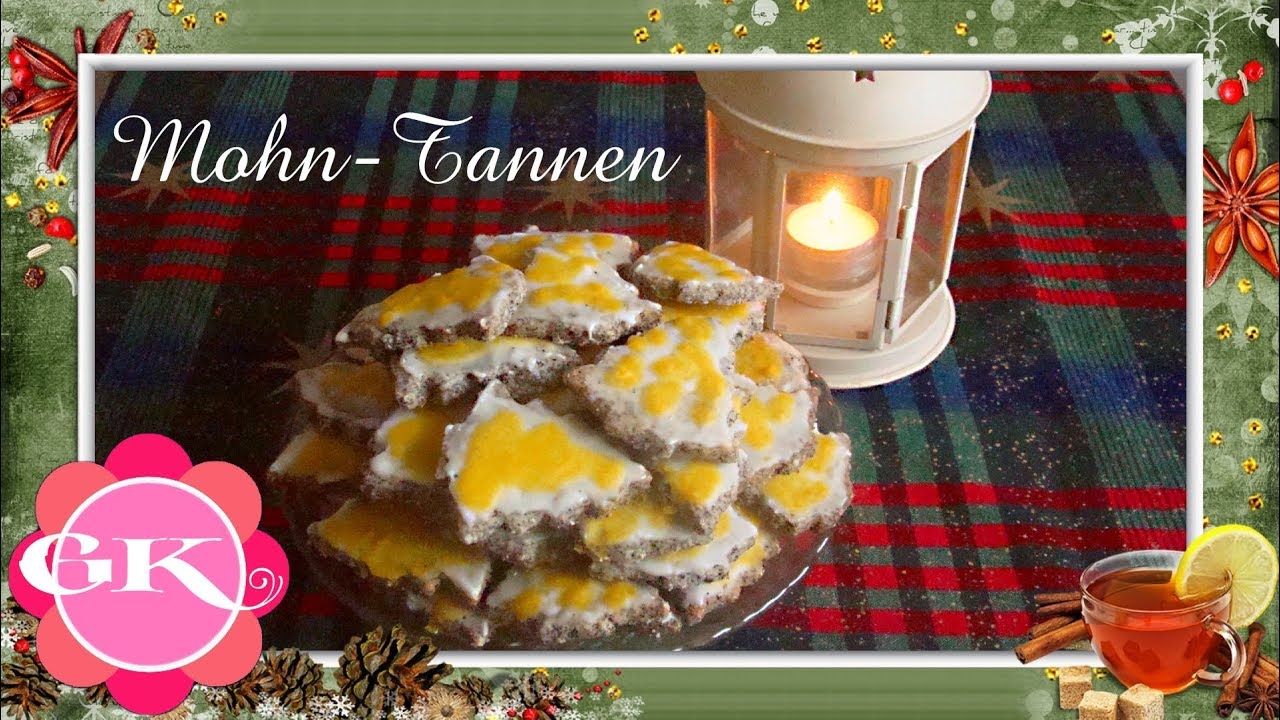 Mohn Tannen 🎄 Mohnplätzchen Weihnachten 🎄 Einfaches Weihnachtsgebäck