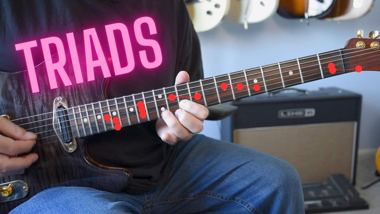 A Major Backing Track Triad Practice
