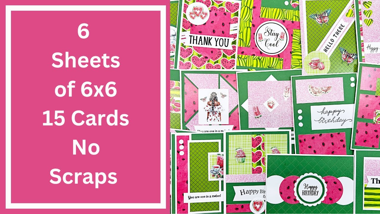 Making all 15 Cards from Kendra's Card Challenge 19 - No Scrap Cardmaking