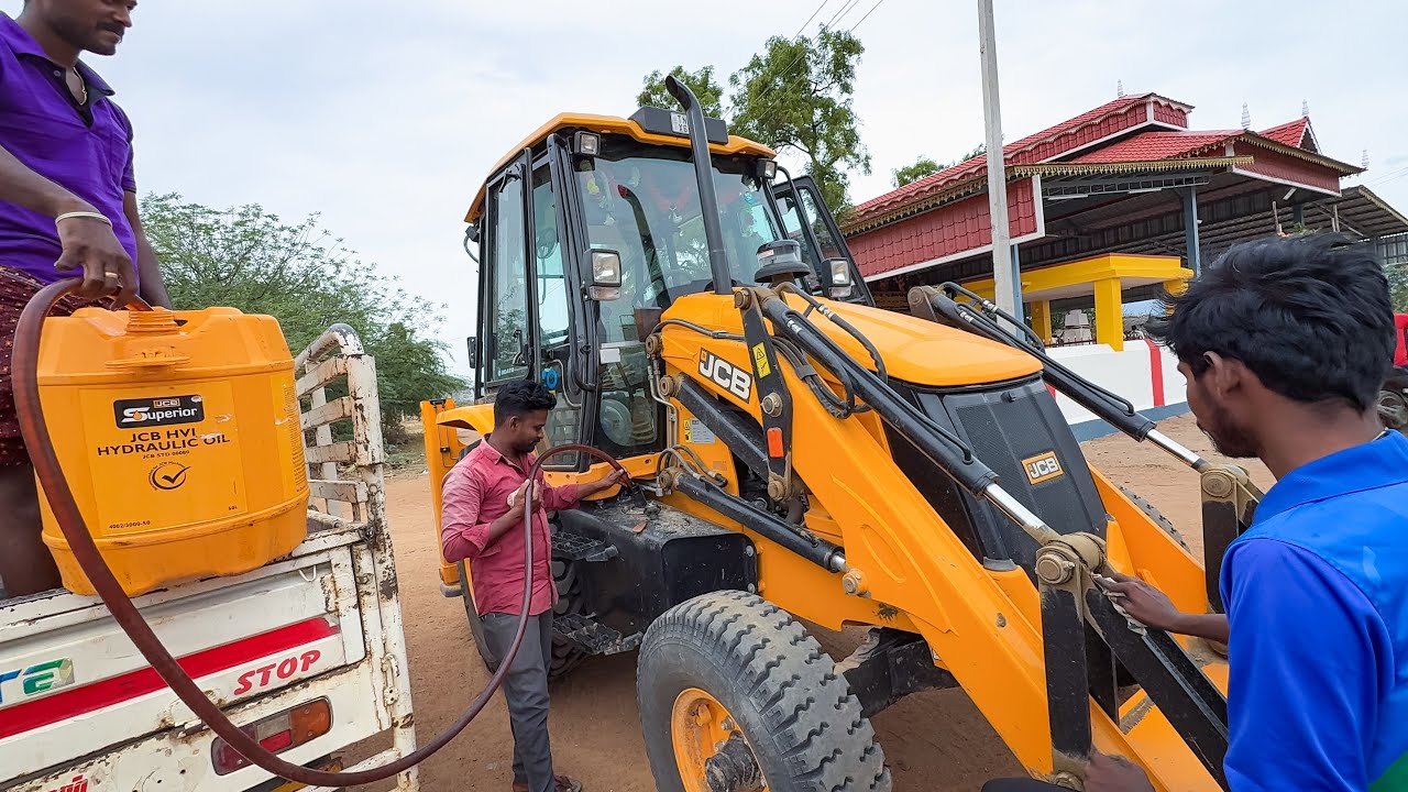 JCB 3DX Plus BS5 Driver Daily Routine and Goes Loading Mud in Many Tractor for Road Work | Jcb video