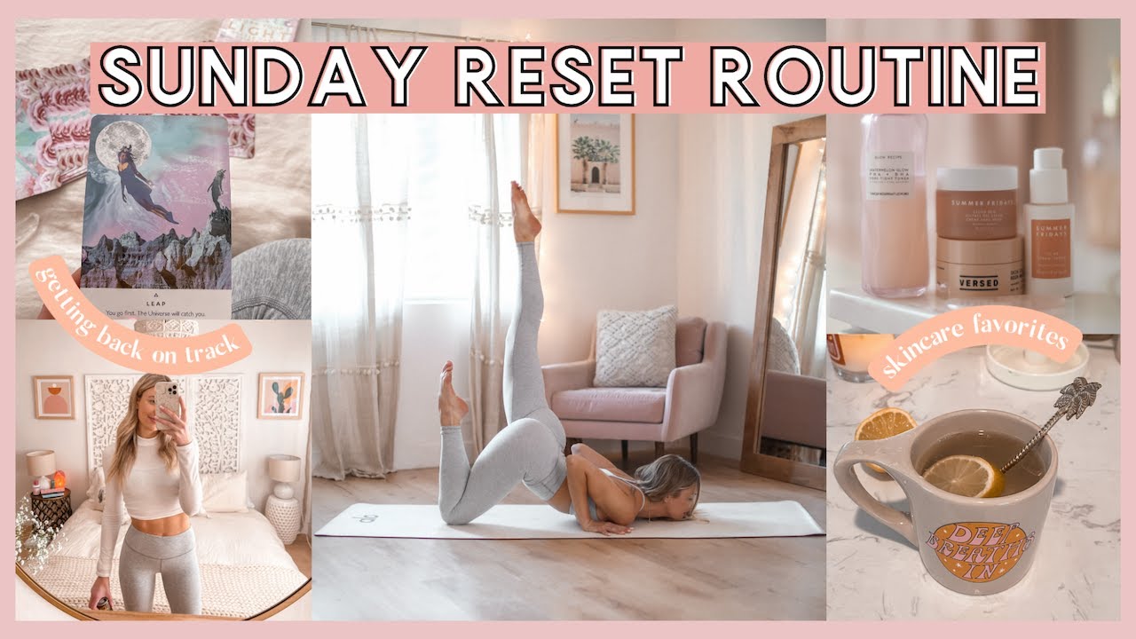 Видеоблог Sunday Reset: советы по уходу за кожей, йога и веганские продукты ✨ Видеоблог о здорово...