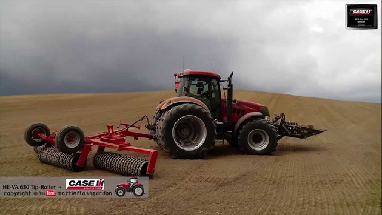 Wałowanie posiewne 2015 CASE Puma GPS