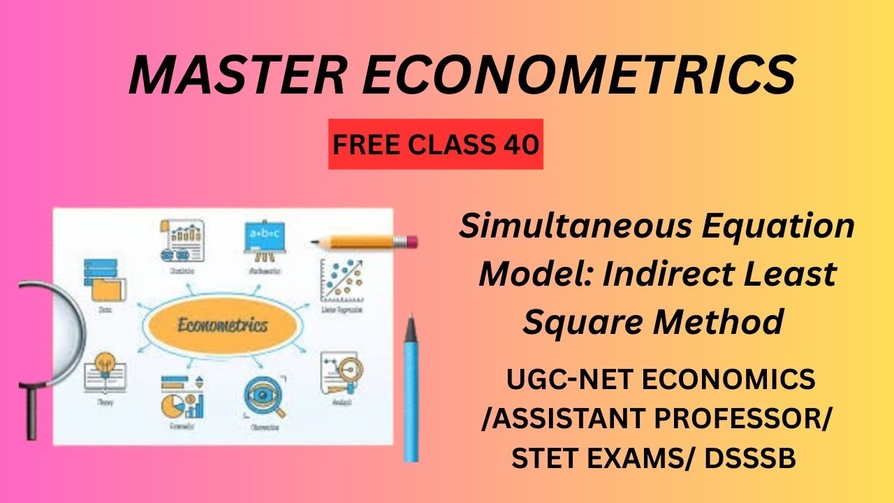 Econometrics Free Class 40:Simultaneous Equation Model: Indirect Least square Method