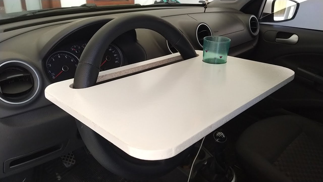 DIY BANDEJA DE VOLANTE DE CARRO - MUITO FÁCIL & ÚTIL!