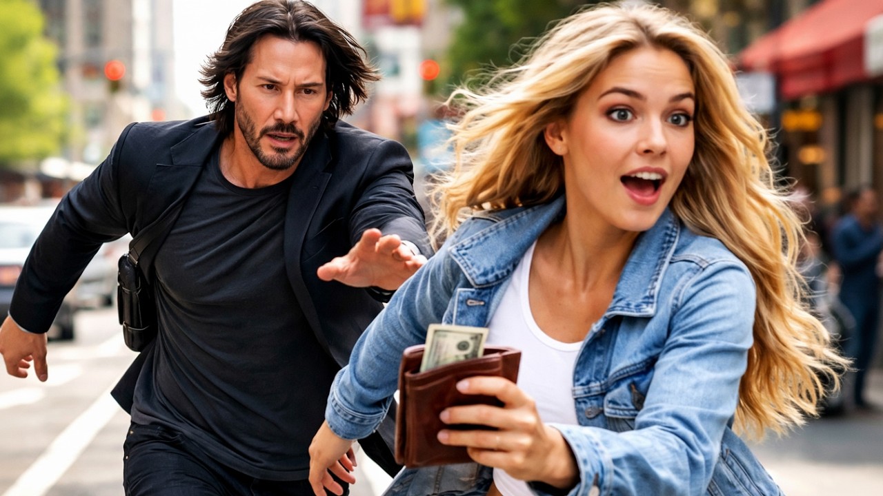 Keanu Reeves Chases a Girl Who Stole His Wallet — The Truth Leaves Him in Shock