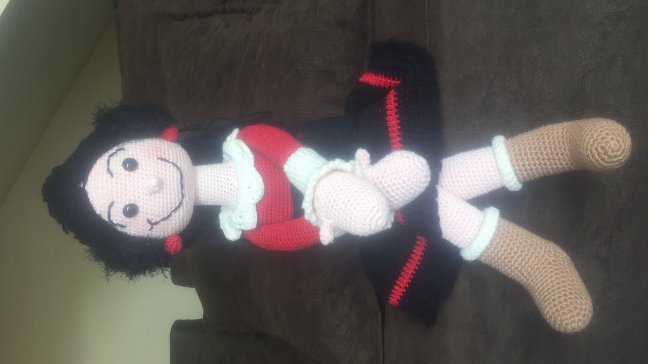 Amigurumi Olívia Palito em Crochê minha criação (parte 3)