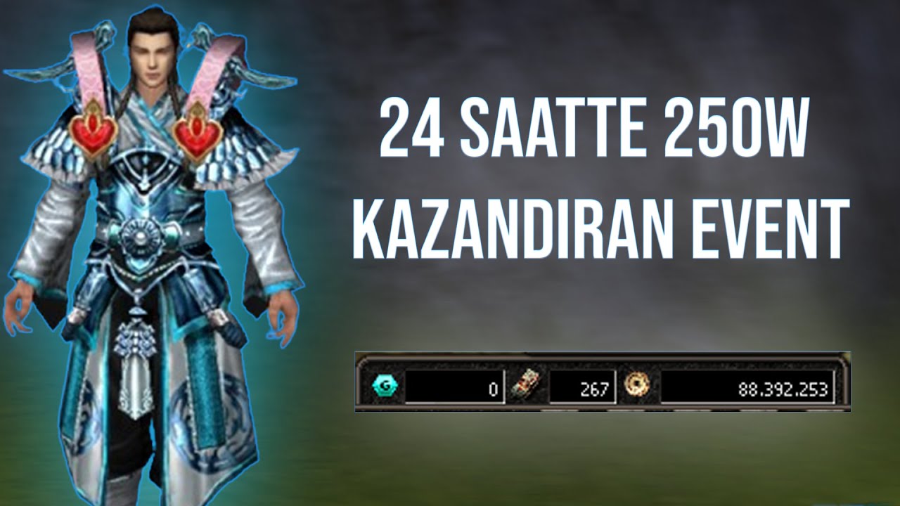 24 SAATTE INANILMAZ PARA KASTIK !!  METİN2 TR BAGJANAMU 
