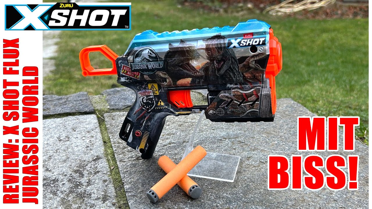 X-Shot Jurassic World Flux Blaster Doppelpack | Unboxing, Review und Test |  OWL Nerf Community
