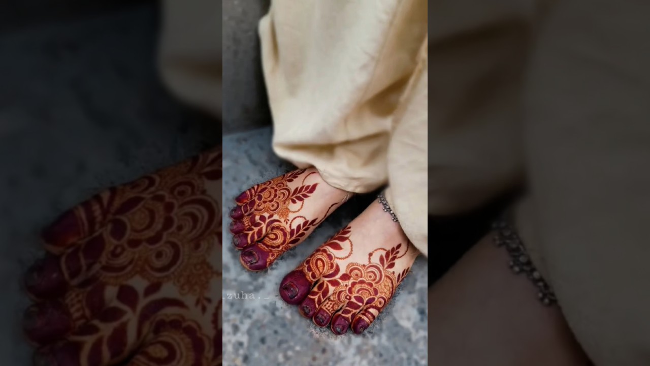 leg mehndi design khafif 🌸#ytshorts #mehndi #explore