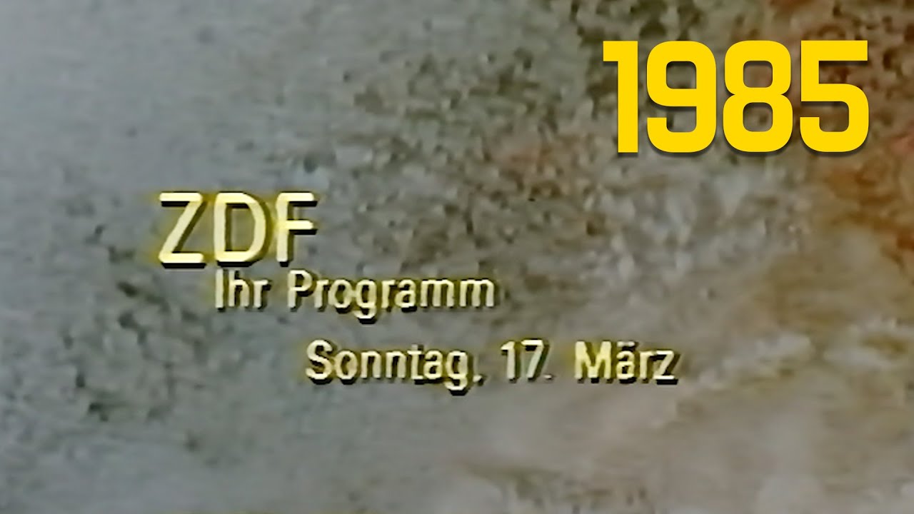 ZDF heute 01:13 Uhr mit Heinz Wrobel und Sendeschluss (17.03.1985)
