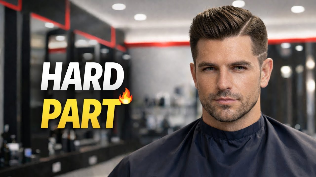 Hard Part Haircut 🔥 | Boss Look Salon International Style #hardpart #bosslooksalon #menshaircut