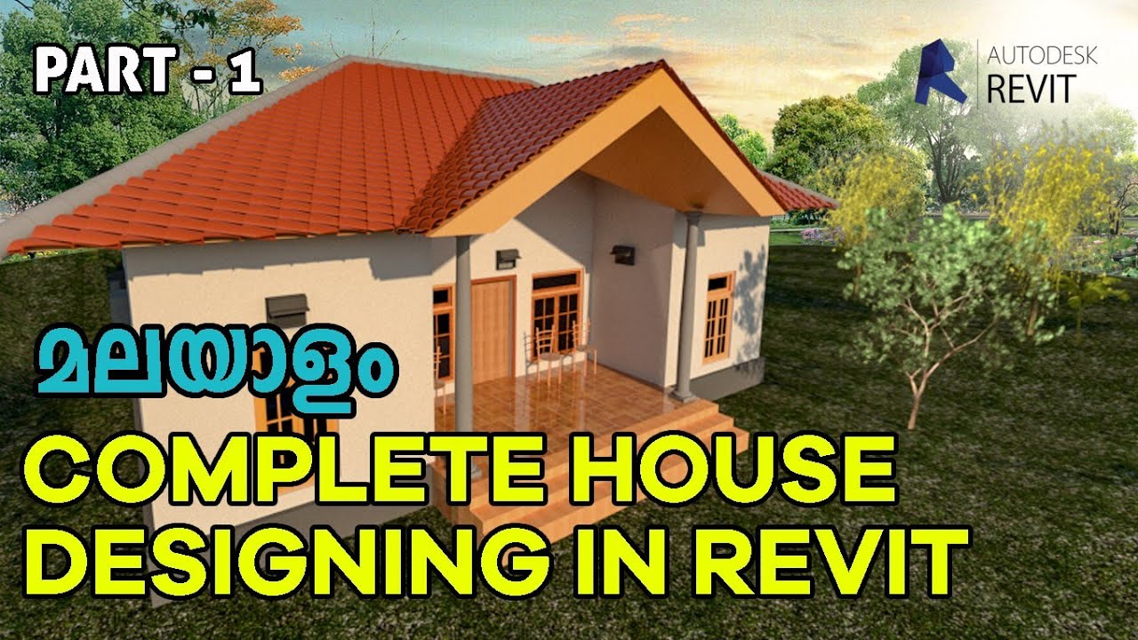 #1 Complete House Design in Revit | Part 1 | Revit Architecture Malayalam Tutorials