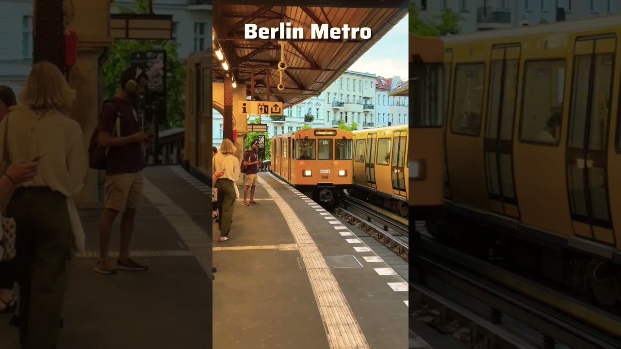 Berlin Metro Arrival in Style! | Iconic Yellow U-Bahn 🚉 