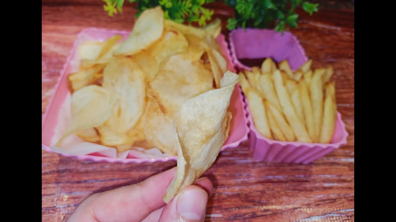 سر الشيبسي و بطاطس المحلات والطريقة الصح للقرمشة ومن جوه طرية وطعمها جميل.