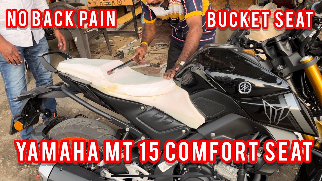 YAMAHA MT15 most comfortable seat. Bucket seat for MT15  #yamahamt15 @PAWAR SEAT COVERS