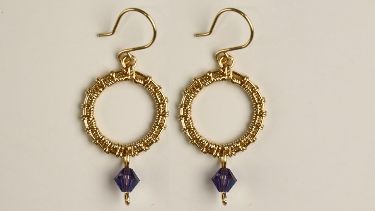 Wire Woven Hoop Earrings // Day 1 of the 10-Day Beginner Wire Weaving Challenge