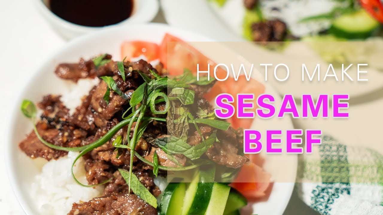 Easy Vietnamese Sesame Beef Recipe | Cecilia Vuong