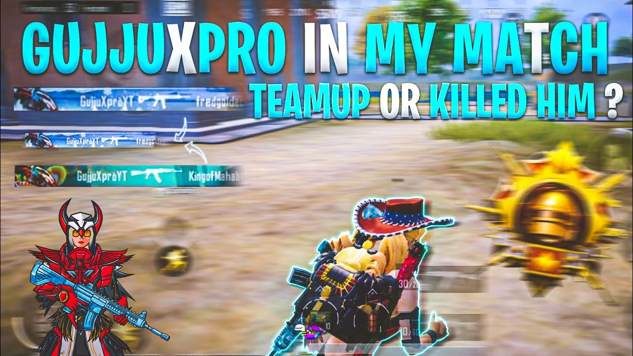 Youtuber @GujjuXpro In My Match || Solo Puch To Conqueror || Solo Rank Push