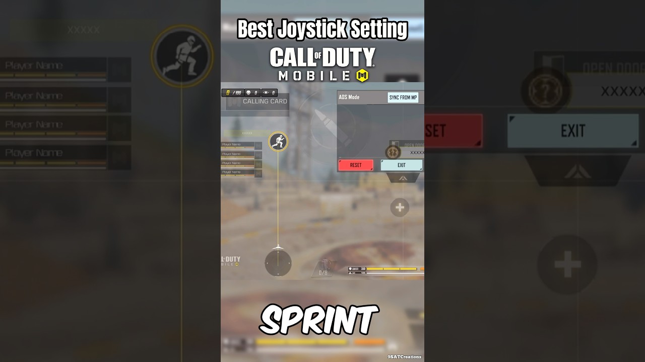 ✅Лучшие настройки джойстика в Call Of Duty Mobile #shorts #codm #codmobile